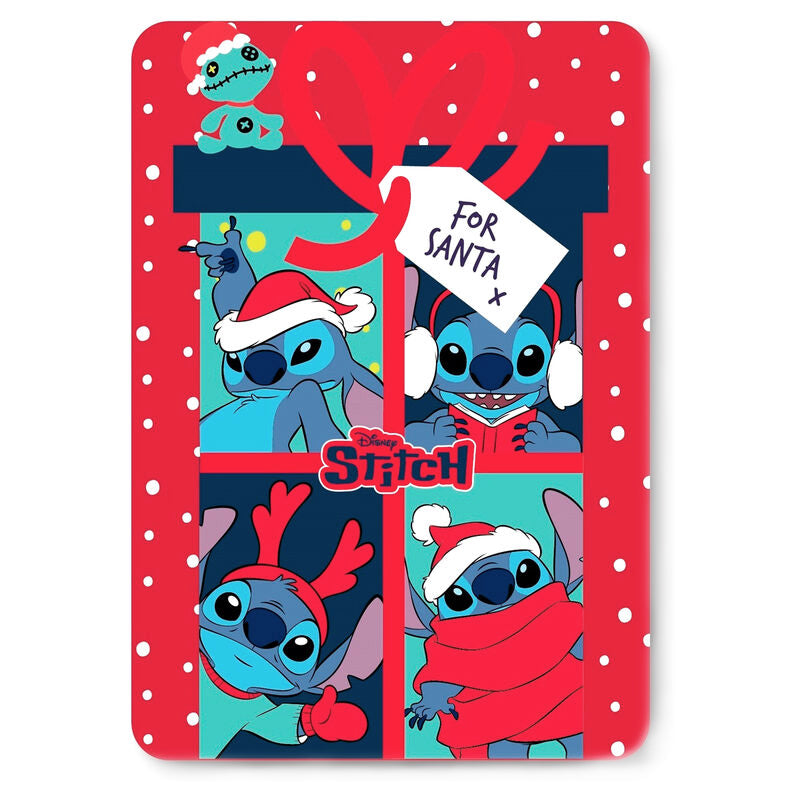 Disney Stitch Christmas Polar Blanket