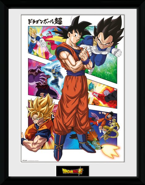 Dragon Ball Super Panels Framed Poster