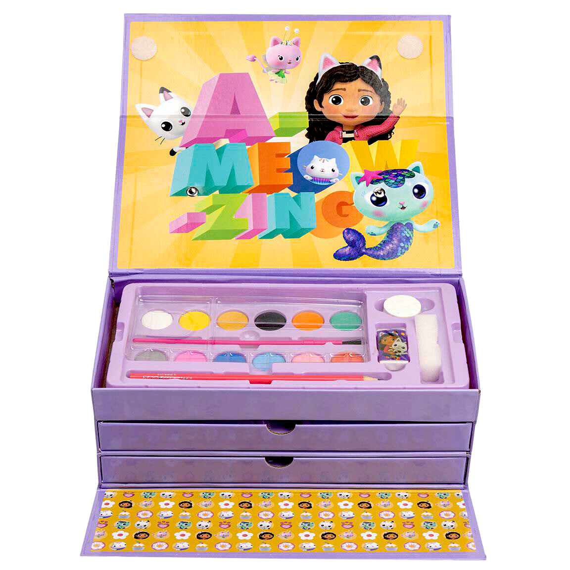 Gabby's Dollhouse Colouring Stationery Box