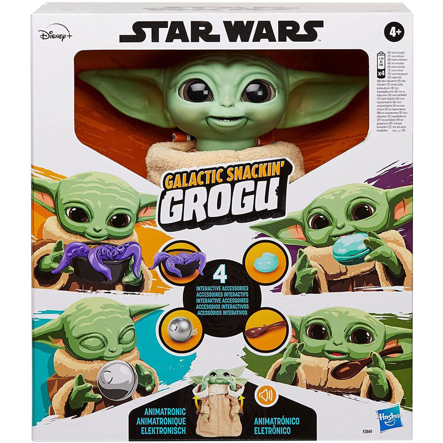 The Mandalorian Grogu "The Child" Snackin Animatronic Electronic Figure
