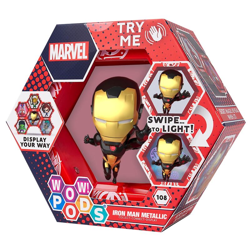 WOW! POD Marvel Iron Man Gold Metallic Led Lamp