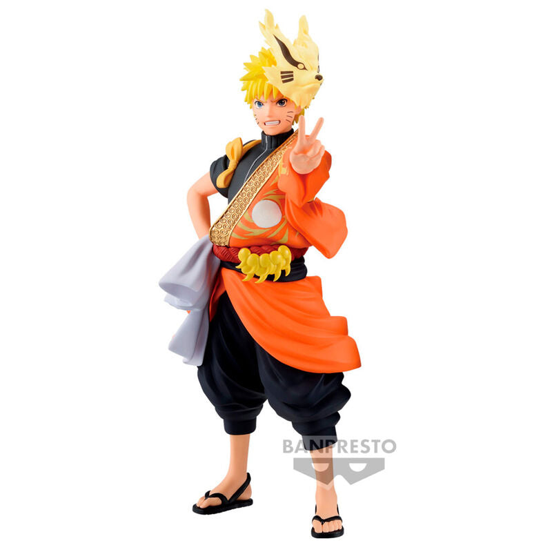 Naruto Shippuden 20th Anniversary Costume Naruto Uzumaki Figure 16cm