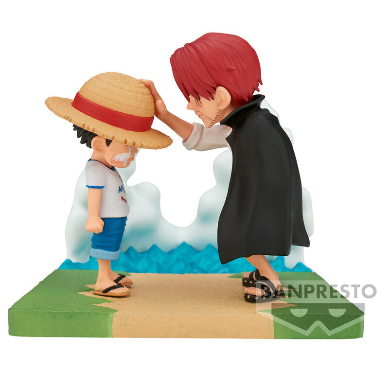 One Piece Log Stories Monkey Luffy & Shanks Figure 7cm