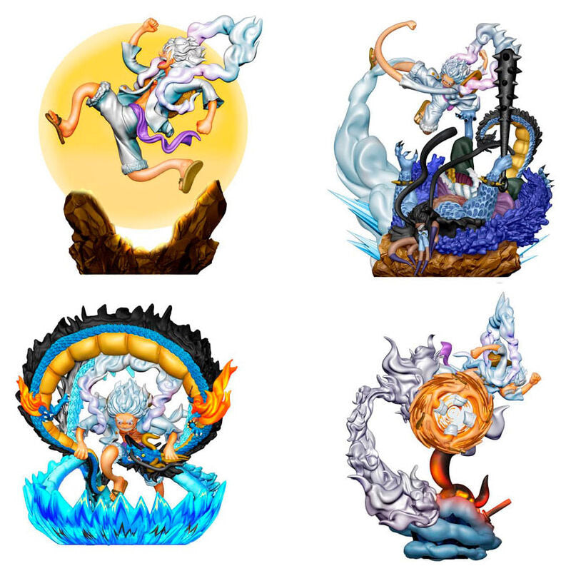 One Piece Logbox Re Birth Gear Fifth Special Petitrama Set 4 Figures 9cm