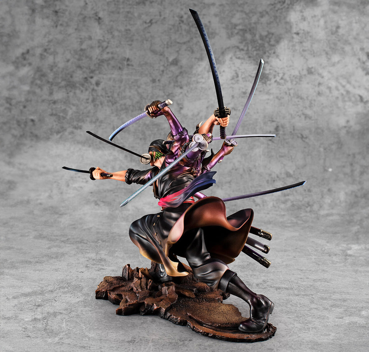 One Piece Portrait of Pirates Roronoa Zoro Demon Spirit Kyuutou-ryuu “Asura” Figure 17cm