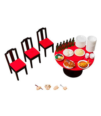 Dragon Ball Z Merch HaraHachibunme Restaurant Set 20cm