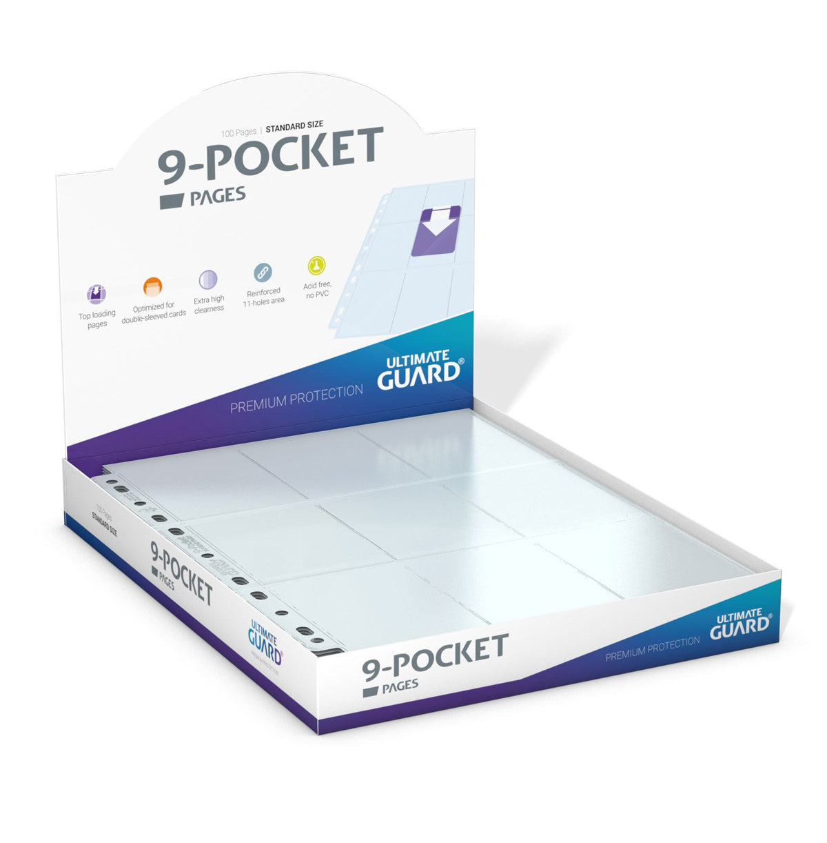 Ultimate-Guard-9-Pocket-Pages-Top-Loading-(100)---Transparent-03