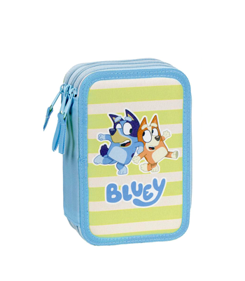 Bluey Triple Pencil Case met Inhoud