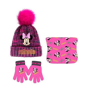 Disney Minnie Winter Set Snood Hat Gloves
