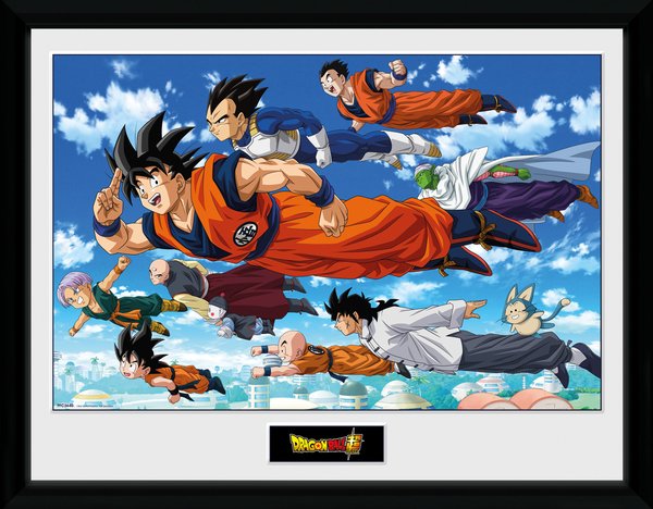 Dragon Ball Super Flying Framed Poster