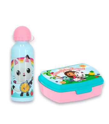 Gabby's Dollhouse Lunchbox & Aluminium Bottle Set 500ml