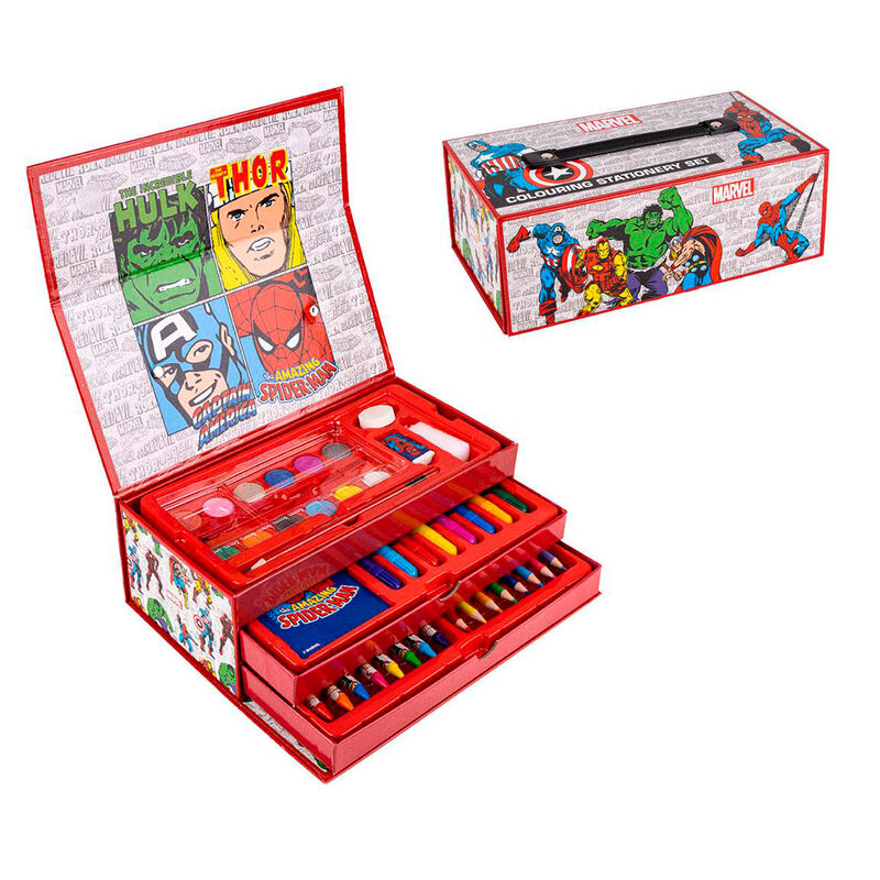 Marvel Colouring Stationery Case