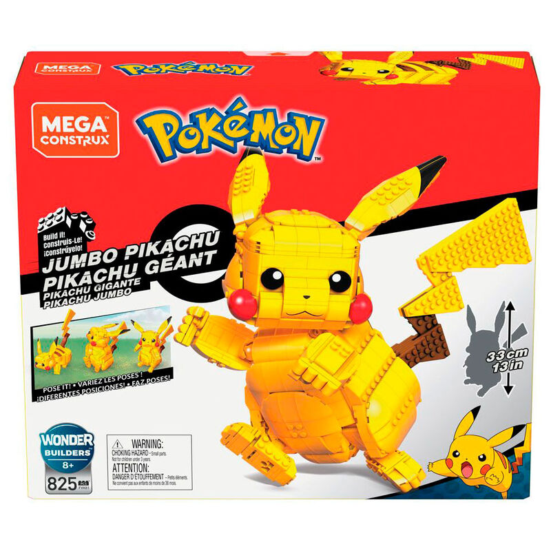 Pokemon Pikachu Mega Construx Set Model Kit 825pcs