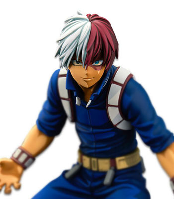 My Hero Academia World Figure Colosseum Super Master Stars Piece Shoto Todoroki Two Dimensions 21cm