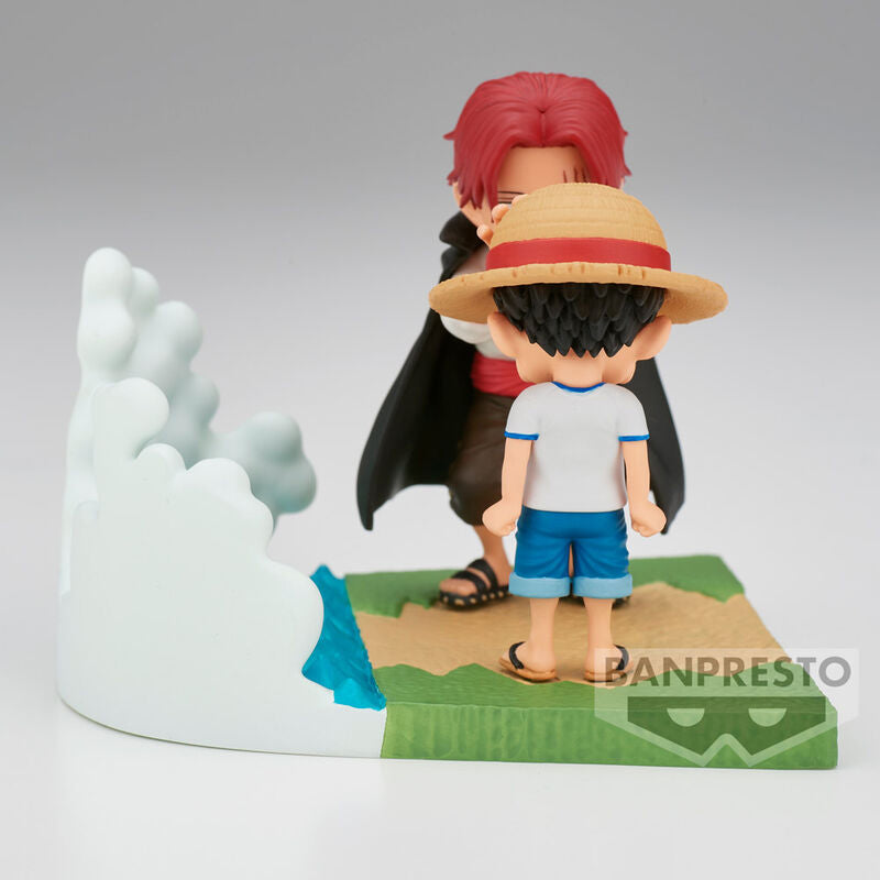 One Piece Log Stories Monkey Luffy & Shanks Figure 7cm