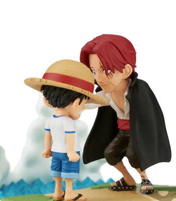 One Piece Log Stories Monkey Luffy & Shanks Figure 7cm