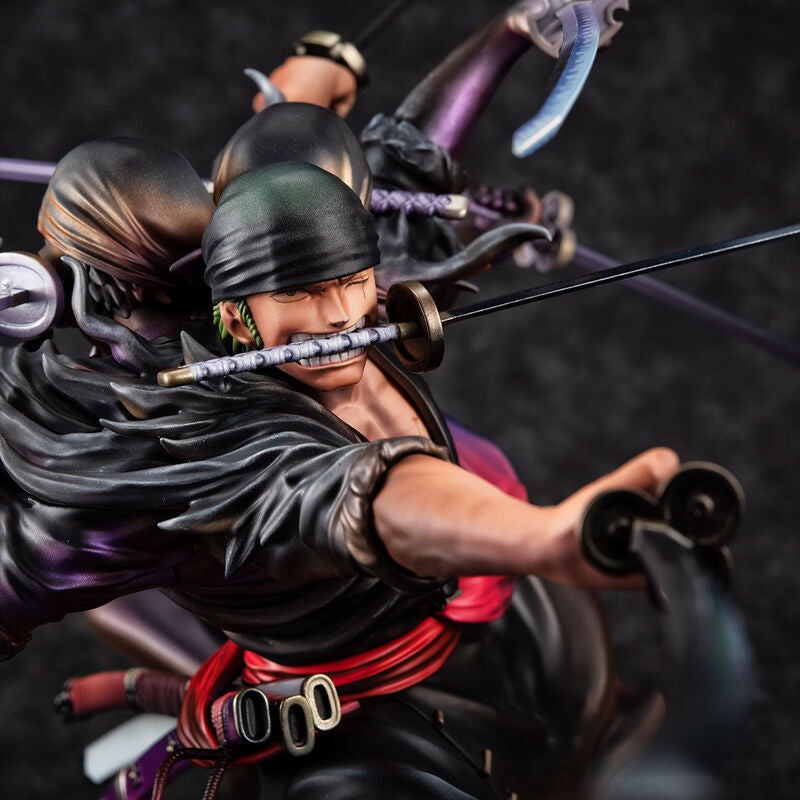 One Piece Portrait of Pirates Roronoa Zoro Demon Spirit Kyuutou-ryuu “Asura” Figure 17cm