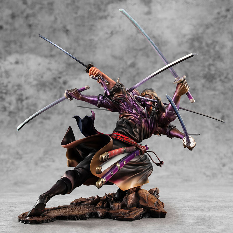 One Piece Portrait of Pirates Roronoa Zoro Demon Spirit Kyuutou-ryuu “Asura” Figure 17cm