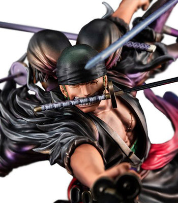 One Piece Portrait of Pirates Roronoa Zoro Demon Spirit Kyuutou-ryuu “Asura” Figure 17cm