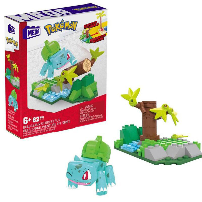 Pokemon Bulbasaur Forest Fun Mega Construx Construction Kit 82pcs