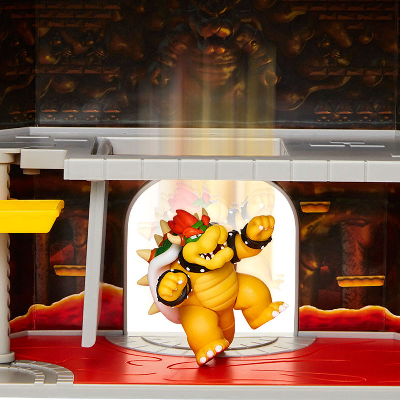 Super Mario Bros Deluxe Bowser Castle Playset