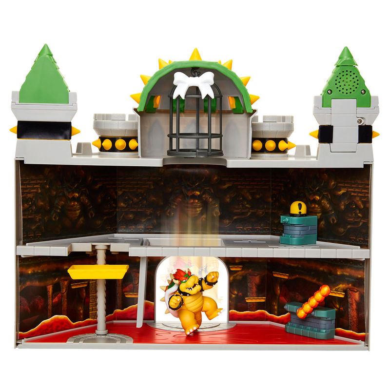 Super Mario Bros Deluxe Bowser Castle Playset