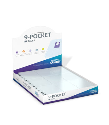 Ultimate-Guard-9-Pocket-Pages-Top-Loading-(100)---Transparent-thumbnail