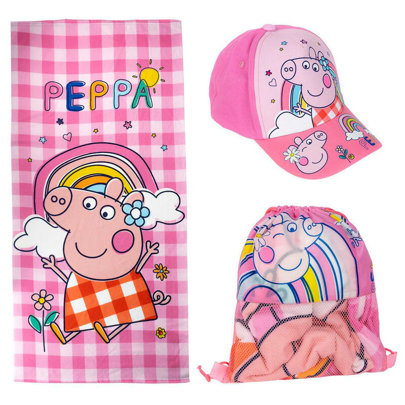 Peppa-Pig-Set-Towel,-Bag-en-Cap-01